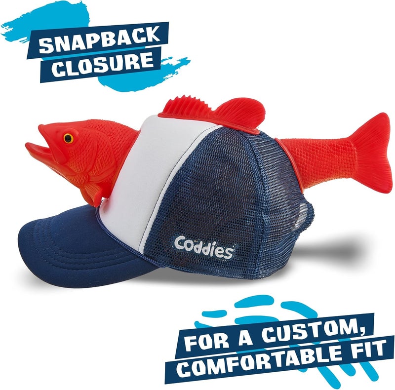 Coddies Bass Fish Hat - Hilarious Novelty Bass Fishing Hat, Perfect Gag Fishing Gift for Anglers, Dads & Fish Enthusiasts - Image 2